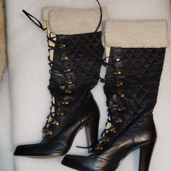 Michael kors laced up quilted boots - Picture 2 of 6